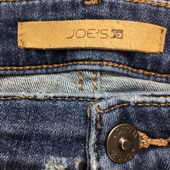 JOE’S jeans skinny ripped knees distressed blue denim medium waist mid rise  W29 - Picture 2 of 12